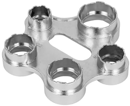 TCICOP Universal Faucet Bubbler Wrench, 10-in-1 Aerator Key Tool | 10-Size Universal Jet Regulator Service Key, Stainless Steel Nozzle Assembly Wrench, For Removing & Installing Faucet