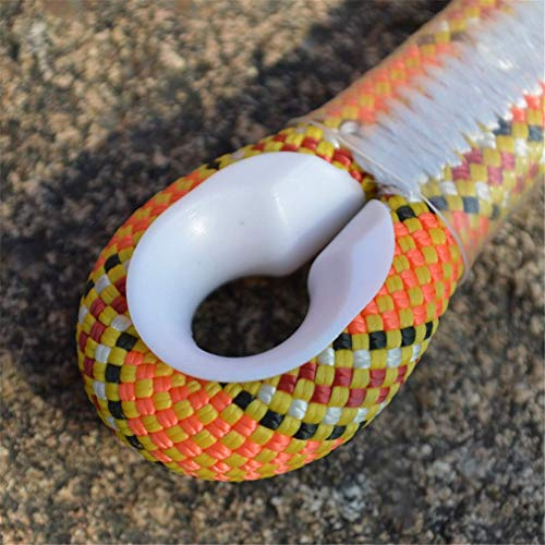 MU Verschleißfeste Sicherheit Abseilen Seil, 11 Mm Durchmesser Power Rope Nylon Seil EIS Kletterseil Klettern Arbeitsseil Seil mit 2 Stück Schnalle,Durchmesser 11mm,40m