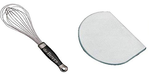DE BUYER -2610.25 -fouet professionnel fils inox goma 25cm & 4858.00N -raclette coupe pate ronde polyethylene