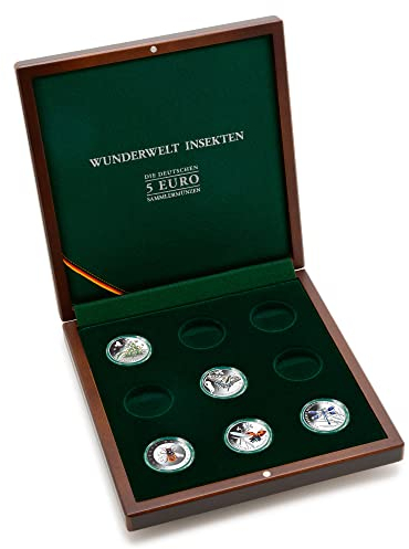 Leuchtturm 367054 Münzetui Volterra für dt. 9 x 5 Euro Münzen Wunderwelt Insekten