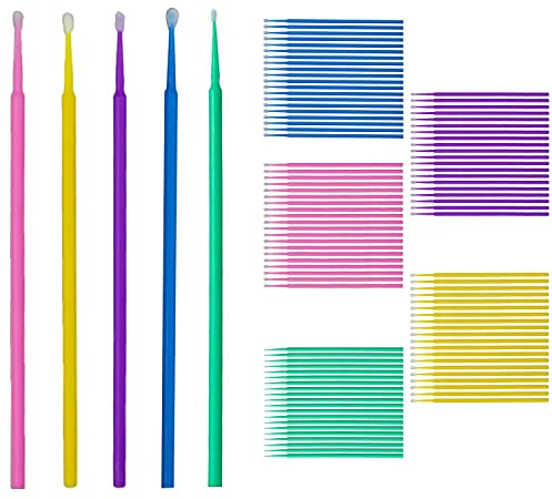 100 Stück Lacktupfer Auto Set, Microfiber Tip Lack Tupfer Lackpinsel, Pinsel für Autolack, Lacktupfer für kfz Autolack, Autolack Tupfer zur Lackausbesserung, zum Ausbessern von Lackschäden(Mehrfarbig)