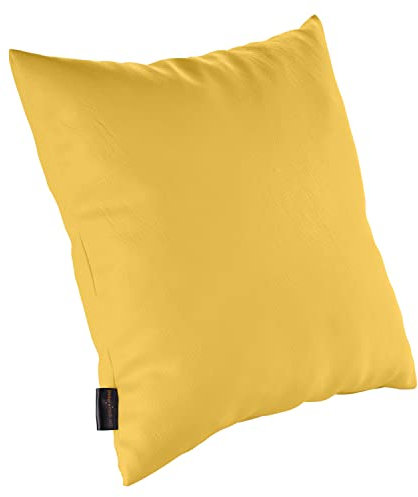 pader medi.tech Kopfkissen mit Schaumstoff-Flocken, 80x80cm, Therapiekissen, Lagerungskissen für die Physiotherapie mit Kunstlederbezug | abwaschbar, bequem | 05 Mais