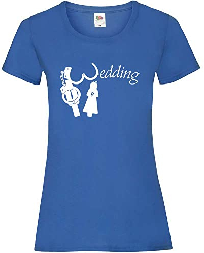 Hochzeit in Handschellen Frauen Lady-Fit T-Shirt Royal M