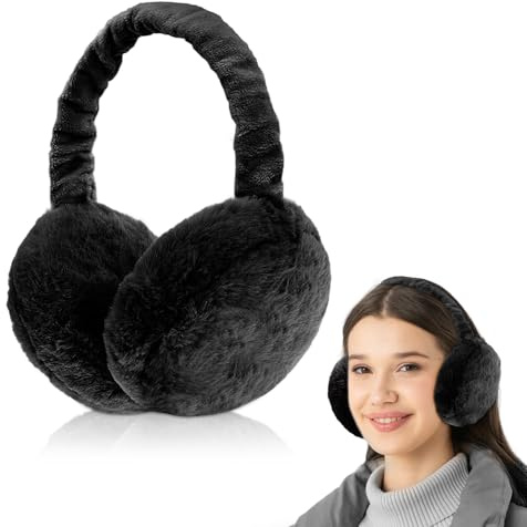 mizikuu Winter Ohrenwärmer Damen, Ohrenschützer Warme Faltbare Earmuffs Einstellbare Ohrabdeckungen Plüsch Ohrenmuscheln Kälteschutz Winterzubehör für Frauen Mädchen