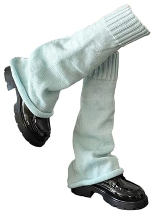 FANSU 52cm Stulpen Damen Leg Warmers Beinwärmer Frauen Winter Legwarmers Verdicken Bein Stulpen Mädchen für Tanz, Ballett, Fitness, Yoga (3 Paare,hellblau)