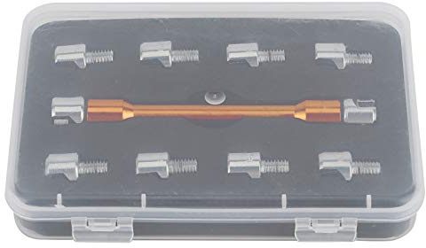 Speichenschlüssel, Motorrad-Speichenschlüssel, CNC-Schraubenschlüssel-Set, 5,0 bis 6,8, Länge 93 mm, die meisten Motorräder (B(Gold))