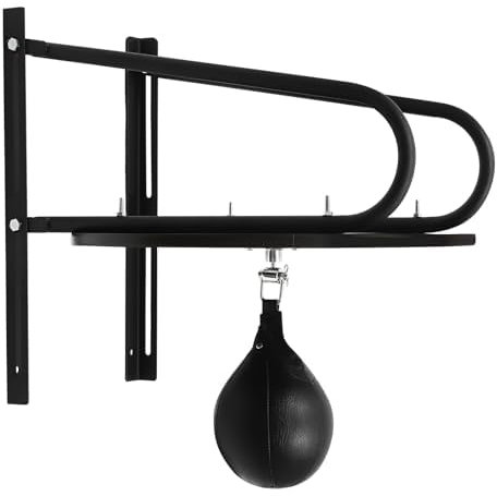 HINOPY Punchingball, Komplettpaket Fitness-Ball Boxen Reaktion Ausbildung Bausatz Wandmontage Boxsack für Cardio-Fitness-Boxübungen Verwendet Werden, Schwarz