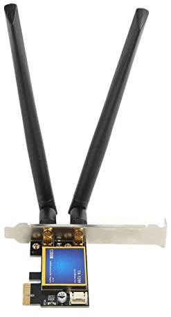 Tarjeta de Red Inalámbrica, Alta Velocidad 1200Mbps 2.4G 5G Tarjeta WiFi PCIE de Doble Banda Portátil Compacta para Escritorio