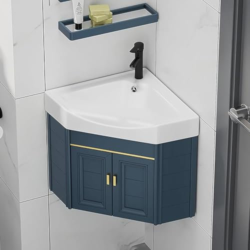 Lavandino da bagno moderno ad angolo con 15 piccoli lavabi da bagno per lavabo - Lavabo da bagno combinato con rubinetto