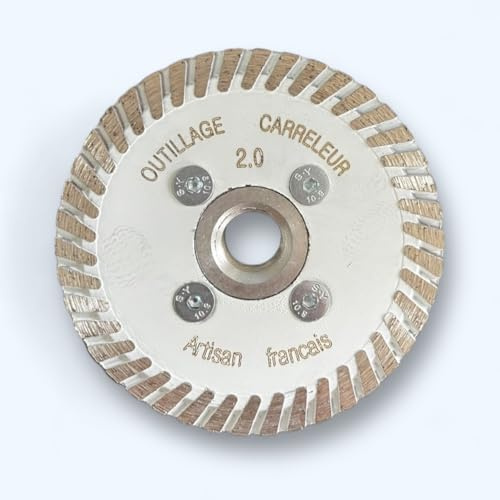 Mini Disque Diamant M14 – Ø 75 mm – Pour Retaillage Carrelage, Creusage Colle, Détail Jonction – Compatible Meuleuses Filetage M14 – Qualité Pro