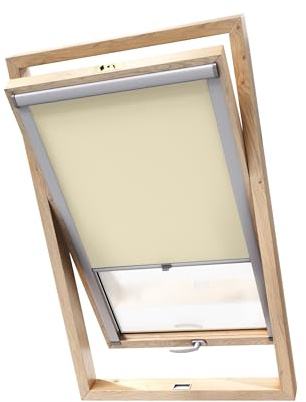Stylo Tenda Oscurante Per Finestre Da Tetto – Per Finestre FAKRO - 100% Oscuramento - Alluminio Per Finestre FAKRO – Isolamento Termico – Protezione Solare - Beige FAKRO 66/118