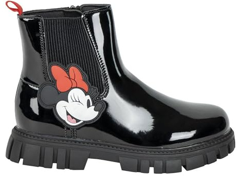 CERDÁ LIFE'S LITTLE MOMENTS | Botas de Minnie Mouse para Niñas con Suela TPR Antideslizante - Botas de Minnie Diseño Rosa y Brillante de Disney Minnie