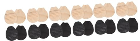 Healeved 12paare Atmungsaktive Silikon Vorfußpolster Für Damen Rutschfeste Halb-palmensocken Für Hohe Absätze Schmerzlinderung Und Sandalen Und Schuhen