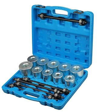 BOOMSTART Set di 27 Utensile per Cuscinetti e Boccole Ghiere a Tiranti Pressa Bush Strumento di Rimozione dei Estrattore Cuscinetti Ruota