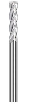 WZFC 4 Flute Carbide Milling Cutter Spiral Flat Milling Bit For Woodworking Cutting CNC Router Bit End Mill,3.175x3.175x15x40mm