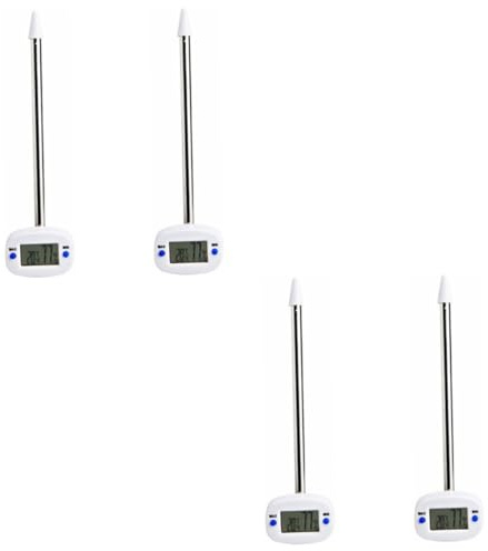 Yardwe 2 Stück 2-in-1-bodenfeuchtemesser Und Thermometer Für Die Gartenarbeit. Präzises Pflanzwerkzeug. Leicht Lesbare Anzeige. Abs- Und Edelstahlkonstruktion. Zufälliger Stil.