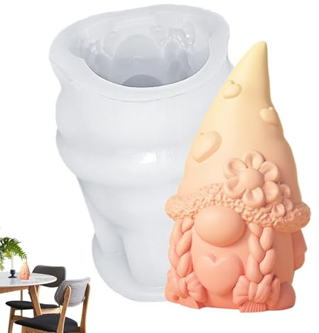 GTFYUDGH Silikon Wichtelform Ostern, Osterzwerg Harzformen, Silikonform Ostern Wichtel, Silikonformen Gießformen Ostern, Osterzwerg Gießformen Ostern, Gießform Wichtel Silikonformen Für Heimdekoration
