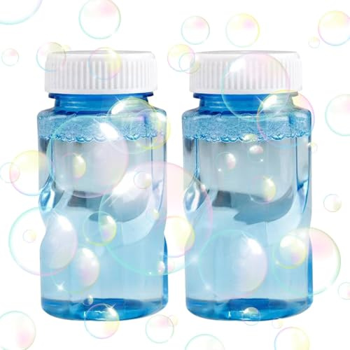50-ml-Nachfüller für Seifenblasenlösung – Seifenblasenwasser 欬形颜颜水机 2 Stück 50-ml-Nachfüller für Seifenblasen für Sommerspielspielzeug, Seifenblasenlösung für Kinderspielzeugmaschinen, Farbe kann vari