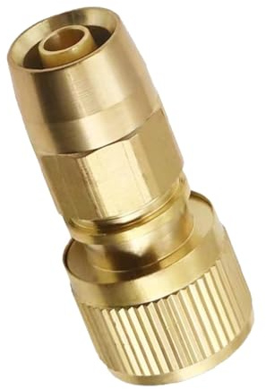 Expandable Hose Repair Connector, Quick Connection Female Hose Connector, Hose Repair Accessories, Universal Dual-Channel Connectors (Brass)