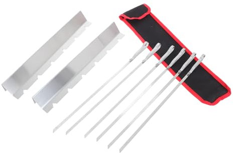 Set de Brochettes de Barbecue 1 Pièce, en Acier Inoxydable