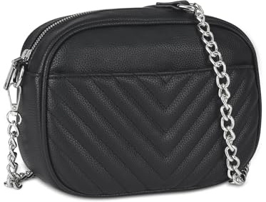 SIVENKE Damen Handy Umhängetasche Klein PU Leder Crossbody Bag Damen Schultertasche Handytasche Stylisch Handtasche Damen mit Abnehmbar Schultergurt