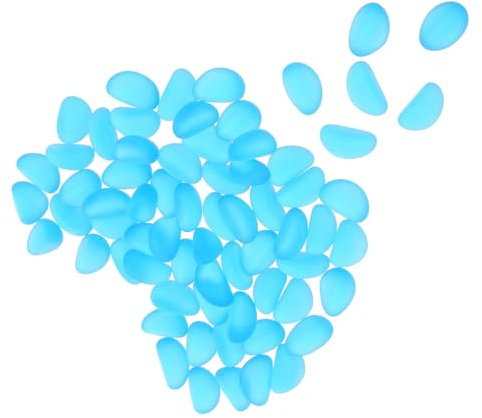 TOYANDONA Gravier Lumineux pour Aquarium Bleu Galets Décoratifs Phosphorescents pour Poissons Tropicaux Pierres Multifonctions pour Terrariums et Jardins Eau