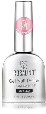 ROSALIND Aufbaugel für Gelnägel, 11ml Builder Nail Gel für UV Nagellack zur Stärkung Reparatur der Nägel,UV LED Nagel Aufbaugel Nail Art Maniküre