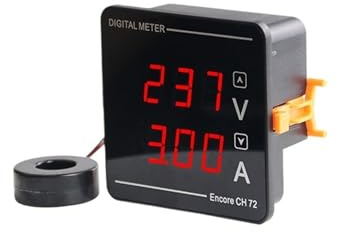Voltímetro Digital amperímetro amperímetro AC50-500V 220V 380V voltaje y corriente de pantalla Dual con amperímetro CT