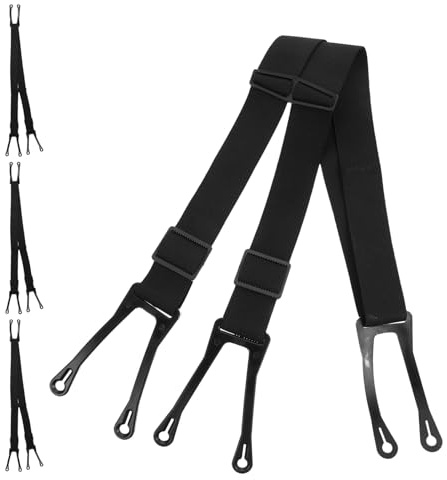 BESPORTBLE Bretelle Elastiche da Hockey su Ghiaccio 4 Pezzi Cintura Regolabile Antiscivolo per Pantaloni da Uomo Accessori Protettivi per Adulti Vestibilità Sicura per Gioco ad Alta