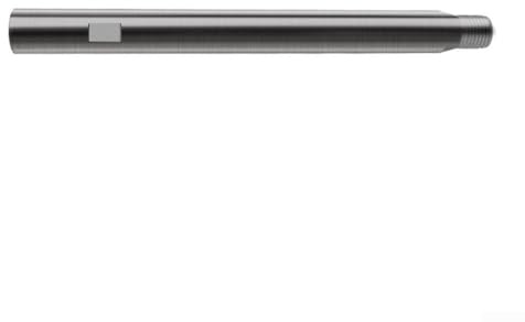 Shophubio Tige d'extension de foret à eau - Filetage M22 en acier - Tige de connexion pour perçage à paroi épaisse - Rallonge de perceuse argentée sablée antirouille - 160 (310 mm)
