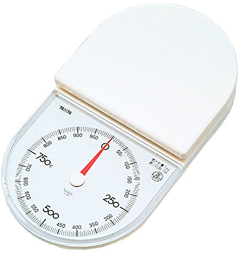 Tanita 1445-WH Cooking Scale, Kitchen Scale, Cooking, Analog, 2.2 lbs (1 kg), 0.1 oz (5 g) Unit, White