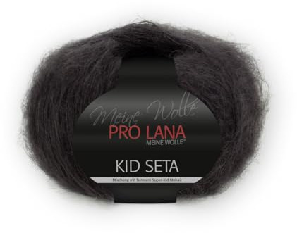 PRO LANA Kid Seta - Farbe: Schwarz (99) - 25 g/ca. 210 m Wolle