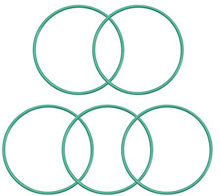 sourcing map 5 Stück O Ring 37mmx40mmx1.5mm FKM Dichtungsringe O-Ringe Fluor Gummi Öl Säure Unterlegscheiben für Industerie Maschinen Auto Reparatur Wärmebeständigkeit