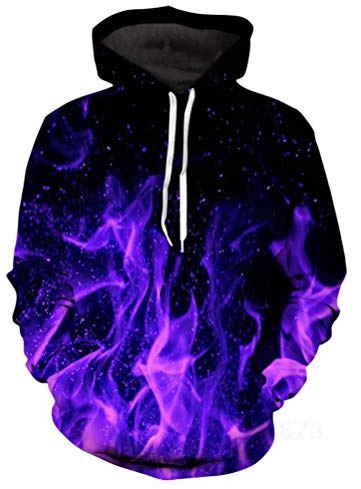 Himlaya Unisex Felpe con Cappuccio Divertente Stampato Animale 3D Uomo Donna Maniche Lunghe Hoodies Pullover Casual Streetwear con Tasca per Abiti Autunno Inverno