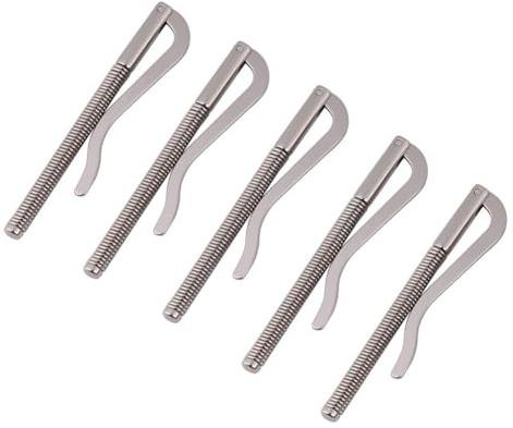 Clip Dinero Resorte 5 Piezas Metal Galvanizado Billetera Cuero Repuesto