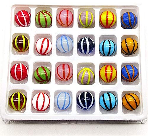 L Main Murano Glass Balles Boules d'ornements Aquarium Jardin Décor Vase rempli Une Boule de Verre remplie (Color : Red, Size : 16mm)