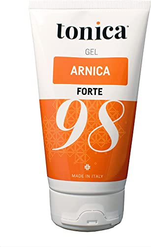 TONICA 98 Arnica Forte Gel 100 ml - Azione Intensa per Massaggio a Muscoli e Articolazioni - Estratto Puro Super Concentrato - Made in Italy