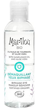 Marilou Bio - Démaquillant Yeux Biphasé Bio - démaquille, nettoie, apaise - Efficacité waterproof - 99,7% d'ingrédients d'origine naturelle - 100 ml
