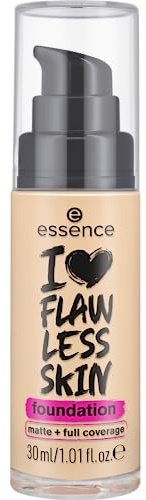 Essence Cosmetics Fondotinta I Love Flawless Skin, Lunga Durata, Opacizzante, Risultato Istantaneo, Opaca, 30 ml