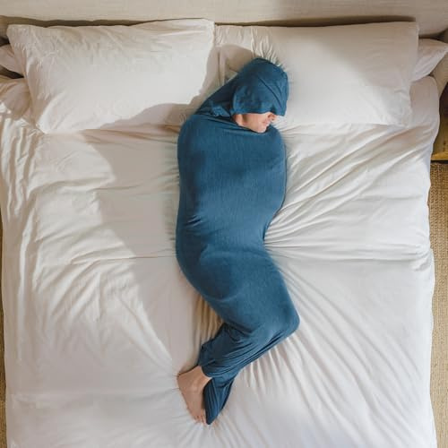 Hug Sleep Hood Turquoise Decke, türkis, M