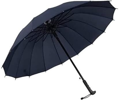 FENBNMK Taschenschirme 16K winddichter Regenbogen-großer Regenschirm-Regen-Frauen-Männer-Sonnen-gehender gerader Golf-Regenschirm mit langem Griff Automatisch öffnender Sonnenschirm Regenschirme
