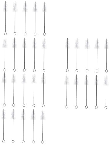 Yardwe 30pcs Cleaning Brush for Metal Pastry Bags Nozzle Cleaning Tool Reusable Hair Brush