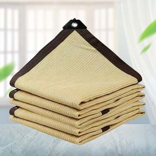 Ombrage Terrasse Voile ombrage Rectangulaire Filet Ombrage Voile Ombrage 3x4 Pergola Voile Dombrage pour Jardin, Terrasse, Balcon, Camping, Pergola,Beige-3.0x3.0m