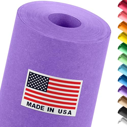 Paclord 18 x 1200 (100 ft) Lilac Construction Paper Roll, 45 lbs Thickness – Made in USA Construction Kraft Paper Roll for School Projects – Colored Paper for Arts & Crafts, Decorations