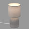 Briloner - Lampe de table avec abat-jour en tissu, interrupteur à fil, pied en céramique, lampe de chevet, décorative, lampe de bureau et lecture, 15x28 cm, gris