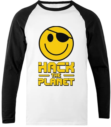Hack The Planet Långärmad T-Shirt För Unisex Baseballtröja