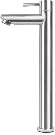 Minnhua Rubinetto Bagno Lavabo Miscelatore Lavabo Bagno a Freddo Rubinetto Bidet Rubinetto Bagno Alto in Acciaio Inox Miscelatore Bidet Spazzolato Miscelatore Monocomando per Bagno Argento