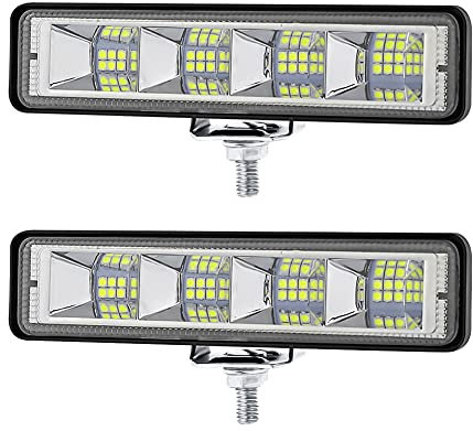 Swiixxer wasserdichte LED Boot Beleuchtung, 2 Lichter 72 W Wasserdicht Getestete Deck/Dock Marine Beleuchtung 2200LMS 120 ° Flut Licht, Schiff Beleuchtung