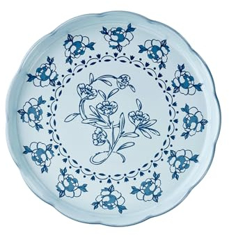 Guzzini - Vassoio tondo piccolo in melamina Josephine 'Table Decor' (Celeste Polvere)