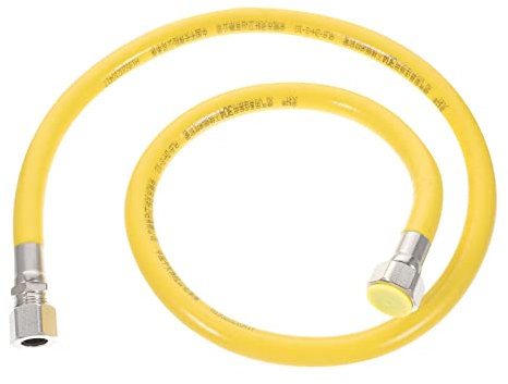 DIYEAH Tubo Gas Flessibile in Acciaio Inossidabile Rivestimento Esterno Resistente All Ossidazione Corrosione Per Gasdotto Gas Liquefatto Elettrodomestici e Apparecchiature Propano
